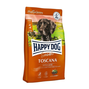 غذای خشک سگ برند happy dog هپی داگ (toscana) با طعم اردک و سالمون - 4 کیلو گرم
