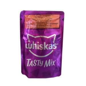 پوچ گربه برند whiskas طعم گوشت گاو 85 گرم