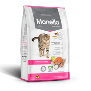 غذای خشک برند monello مونلو با طعم ماهی سالمون و مرغ - 1 کیلوگرم