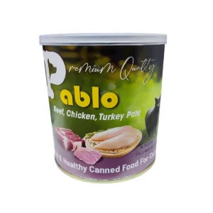 کنسرو گربه برند Pablo طعم مرغ و گوشت و بوقلمون 800 گرم