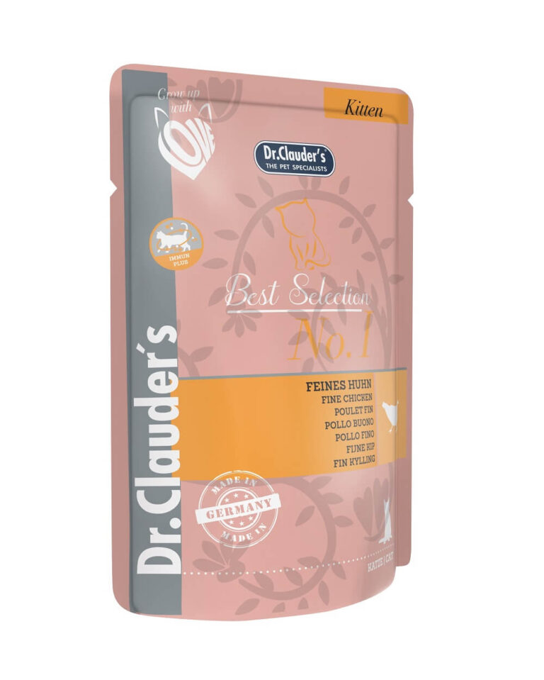 پوچ بچه‌ گربه دکتر کلادرز، طعم مرغ، ۸۵ گرمی